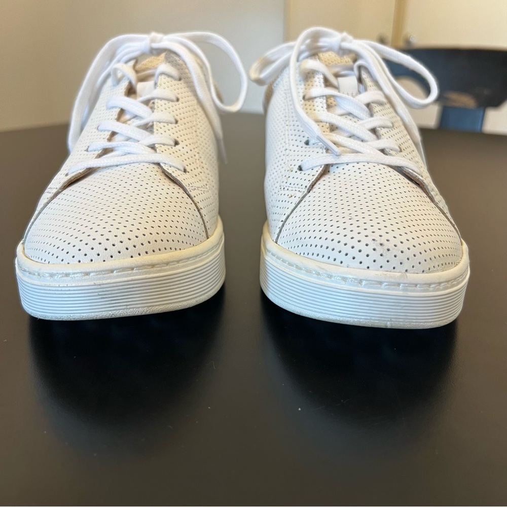 Sofft White Somers Tie Perforated Sneaker 10 - Picture 10 of 11